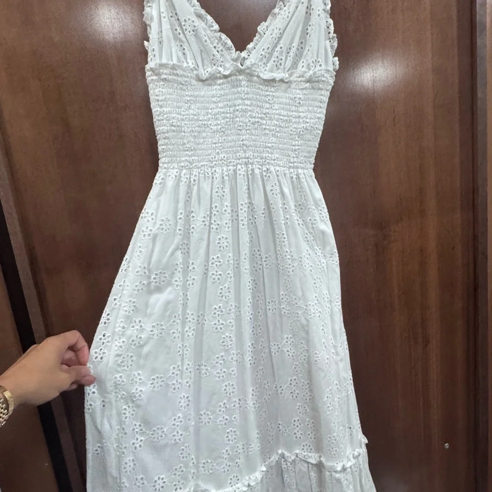 Hill House White Eyelet Maxi Dress - Picture 2 of 6